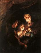 RUBENS, Pieter Pauwel Old Woman with a Basket of Coal Spain oil painting artist